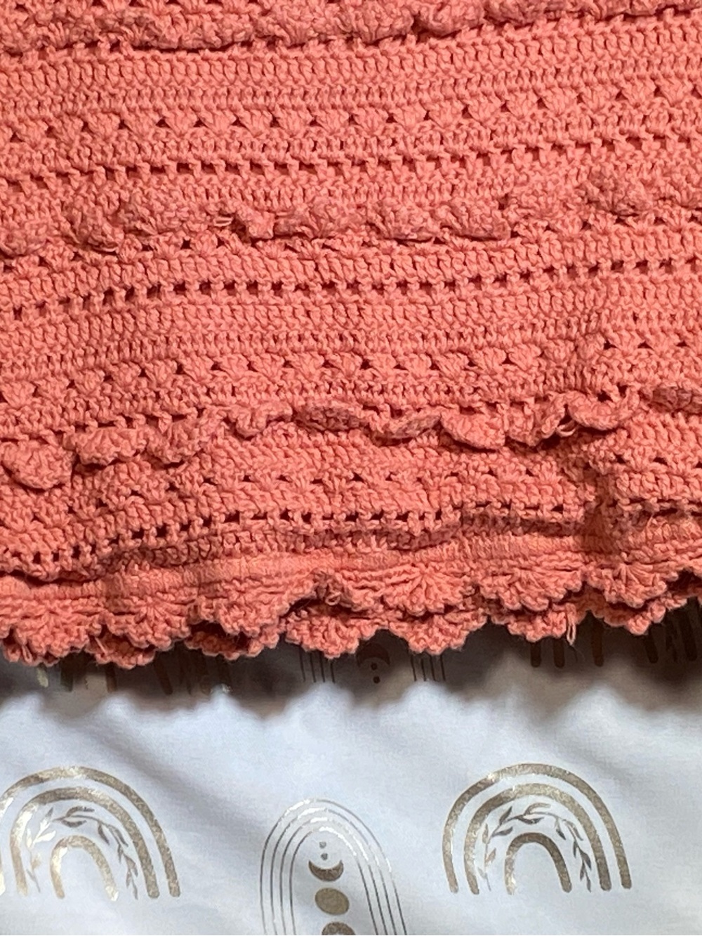 Forever 21 Coral Crochet Mini Skirt - Picture 2 of 9